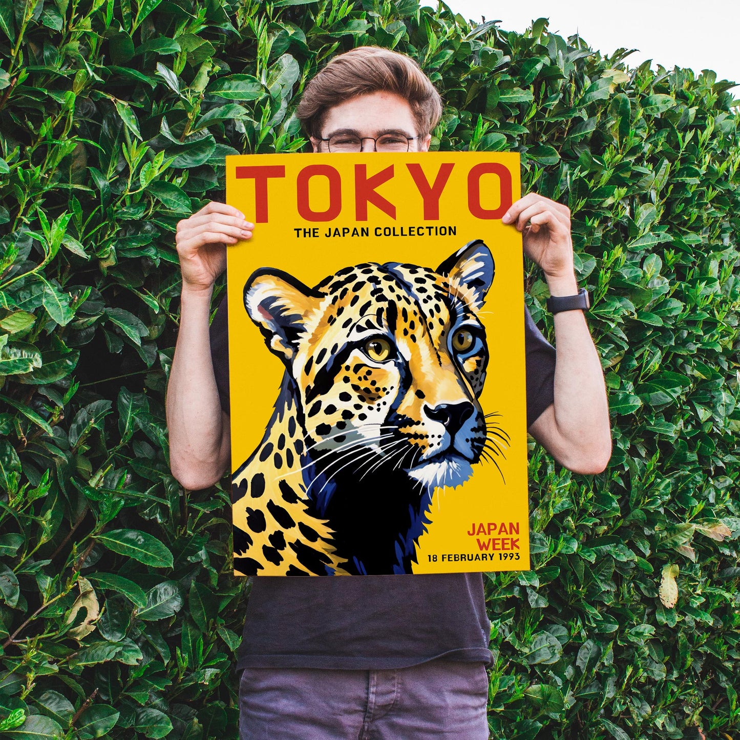 Tokyo Japan Collection Leopard Poster