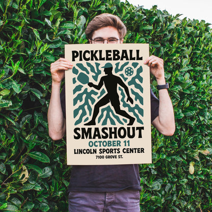 Pickleball Smashout Wall Art