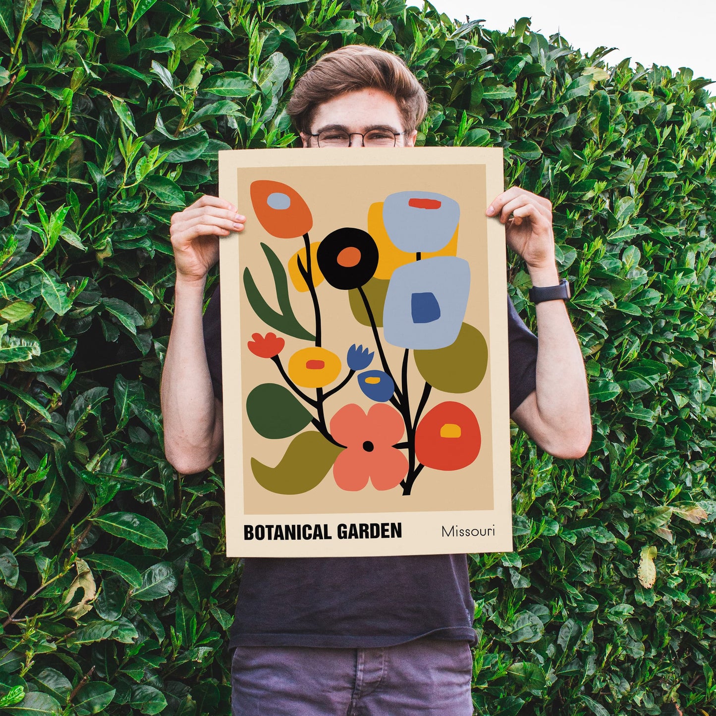 Missouri Botanical Garden Retro Poster