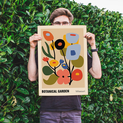 Missouri Botanical Garden Retro Poster