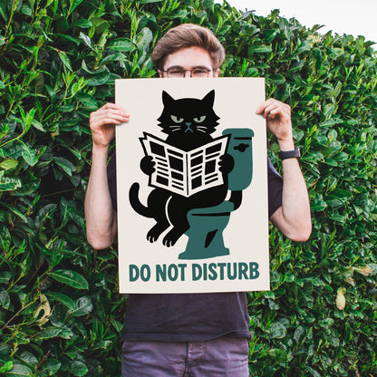 Do Not Disturb Cat Poster