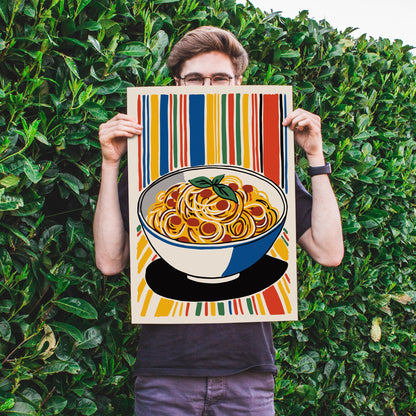 Spaghetti Pasta Food Wall Print