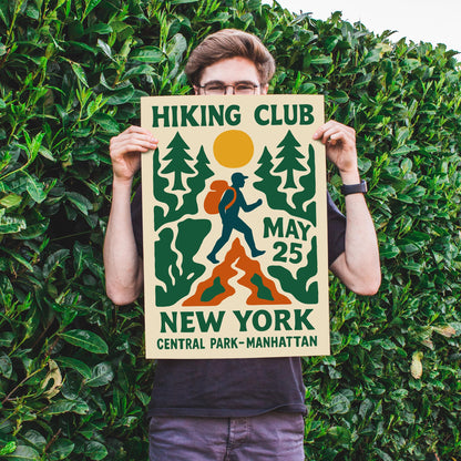 Hiking Club NY Poster
