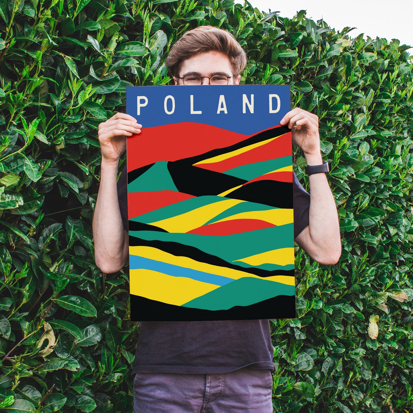 Poland - Minimal Landscape Poster