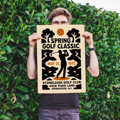 Spring Golf Poster Print