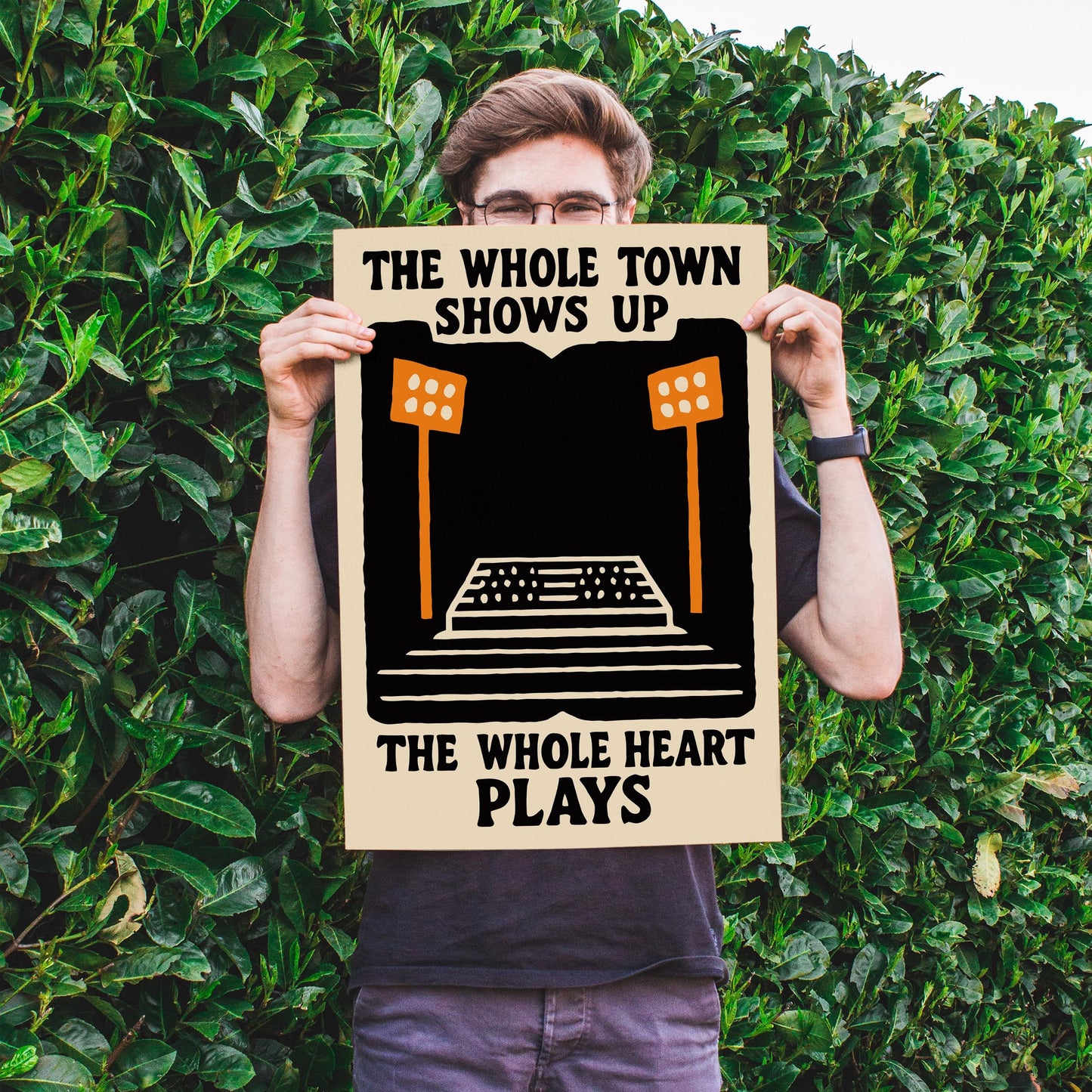 Stadium Night Poster Print