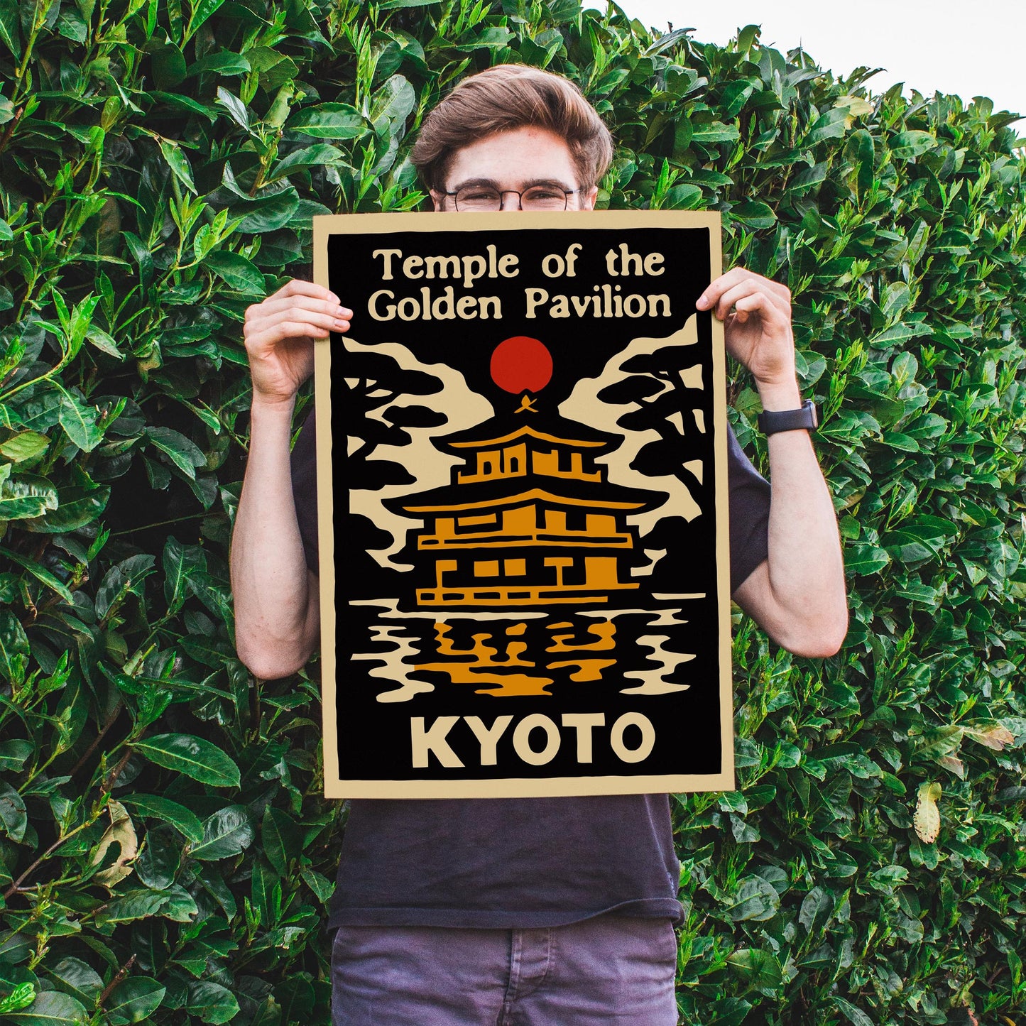 Kyoto Temple Travel Poster