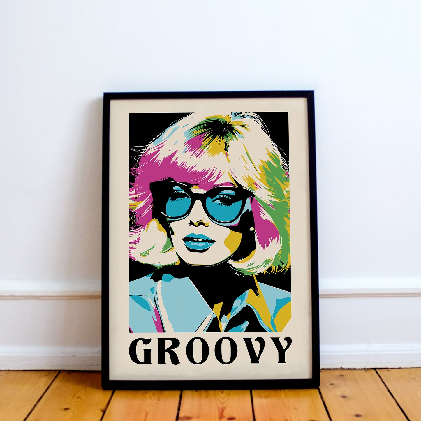 Groovy Pop Art Woman Wall Art