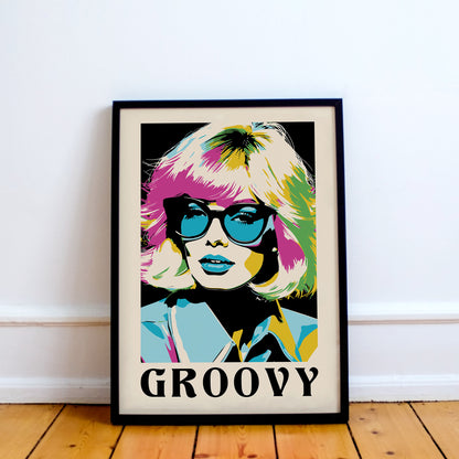 Groovy Pop Art Woman Wall Art