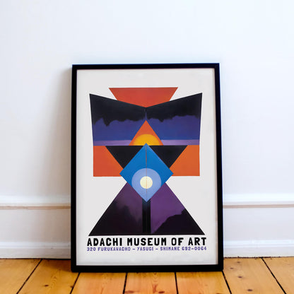 Adachi Geometric Sunset Poster