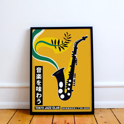 Tokyo Jazz Club Saxophone Poster