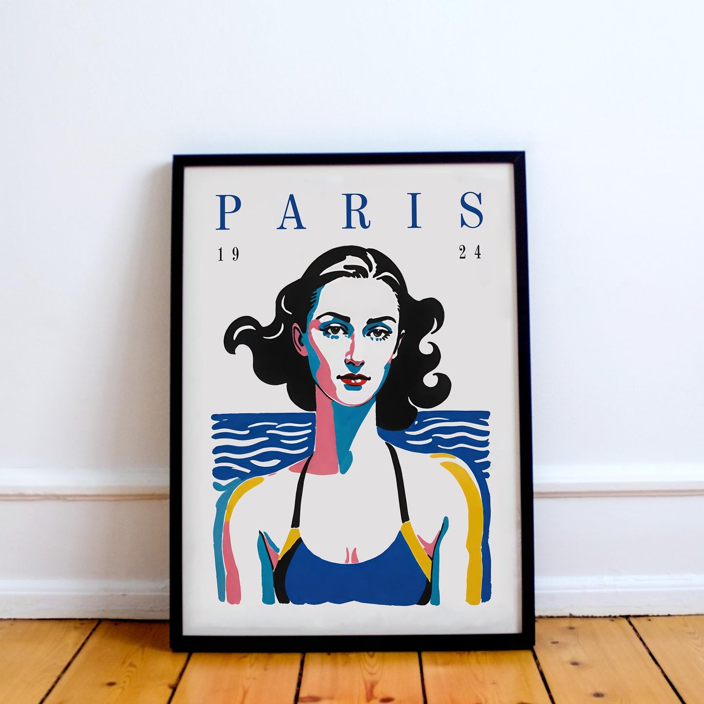 Paris 1924 Swim Poster