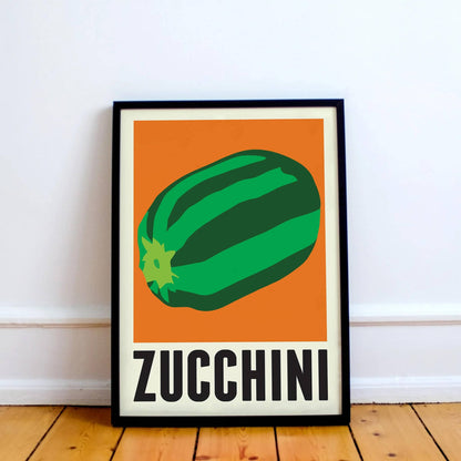 Minimalist Zucchini Poster