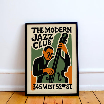 Jazz Club Vintage Poster Print