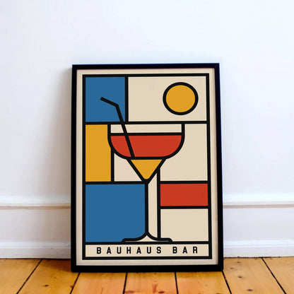 Bauhaus Bar Geometric Wall Art Print 2025
