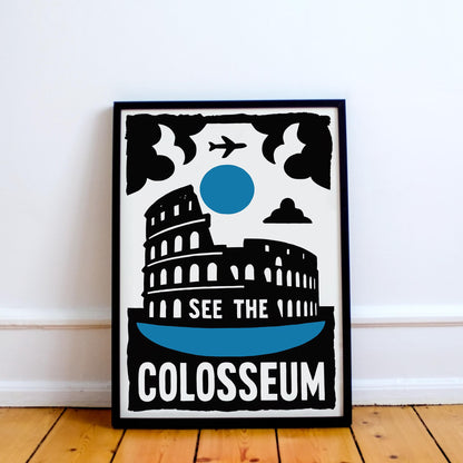 Colosseum Travel Poster Print