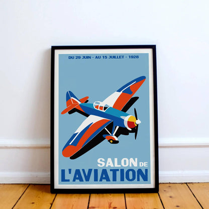 Vintage Air Show French Poster