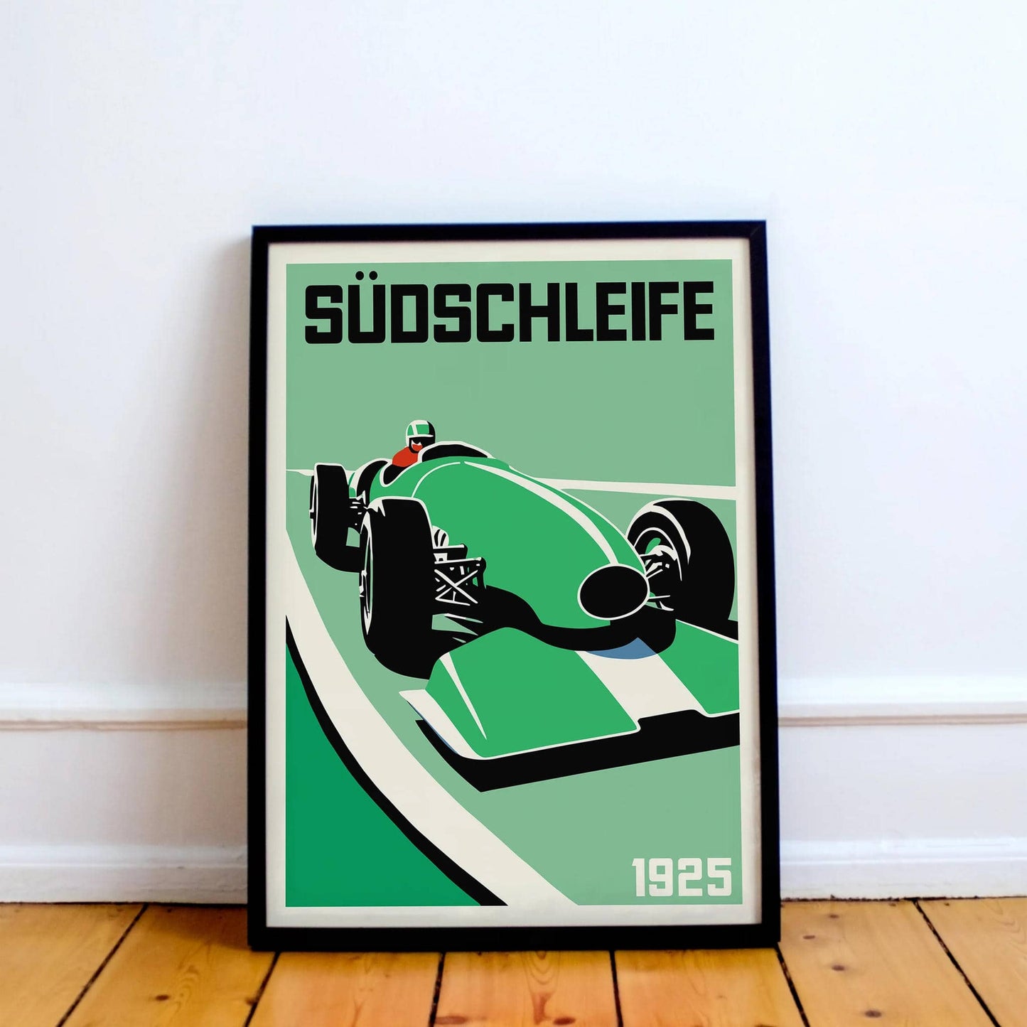 Nürburgring Südschleife Vintage Racetrack Poster