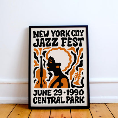 1990 NYC Jazz Festival Poster