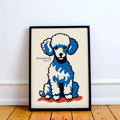 World Poodle Day Retro Poster