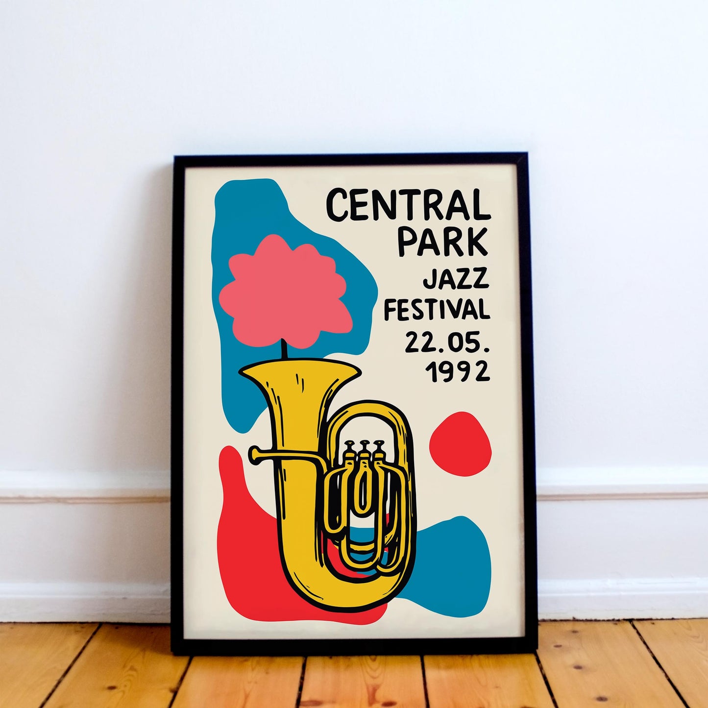 Central Park Jazz Poster