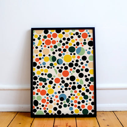 MCM Abstract Dots Art Print