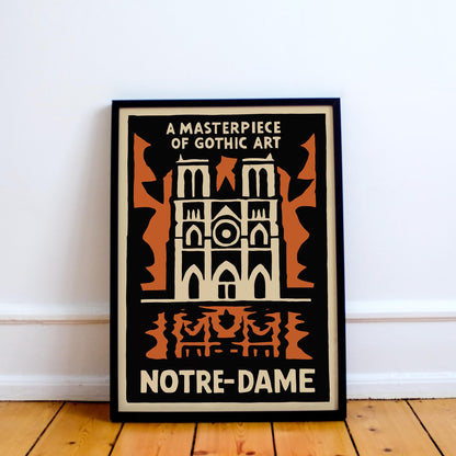 Notre Dame Gothic Art Print