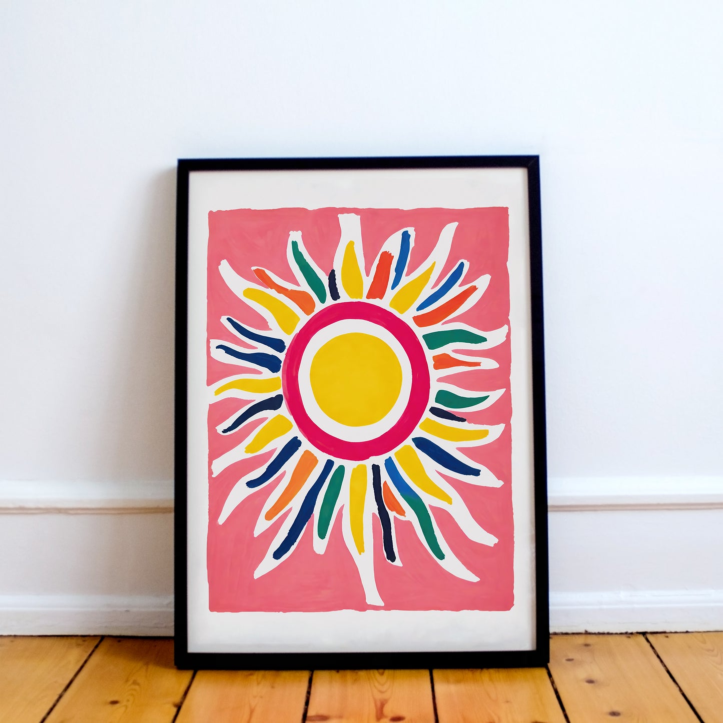 Mid-Century Sun Art Print