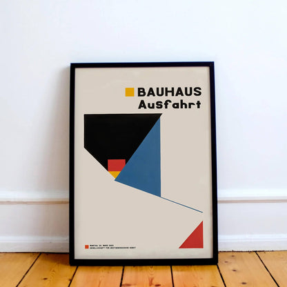 Bauhaus Ausfahrt Minimal Poster