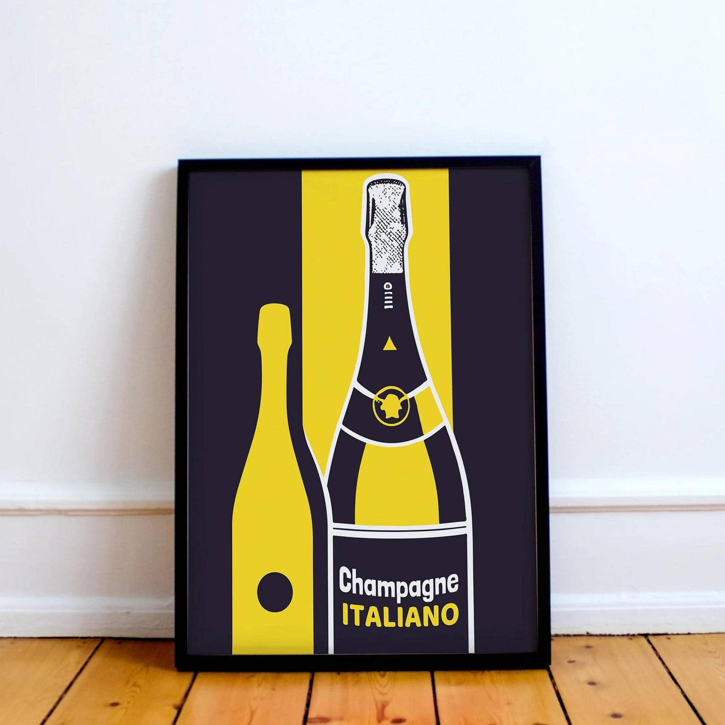 Italian Champagne Retro Poster - HypeSheriff
