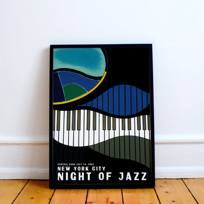 NYC Night of Jazz 2002 Retro Poster