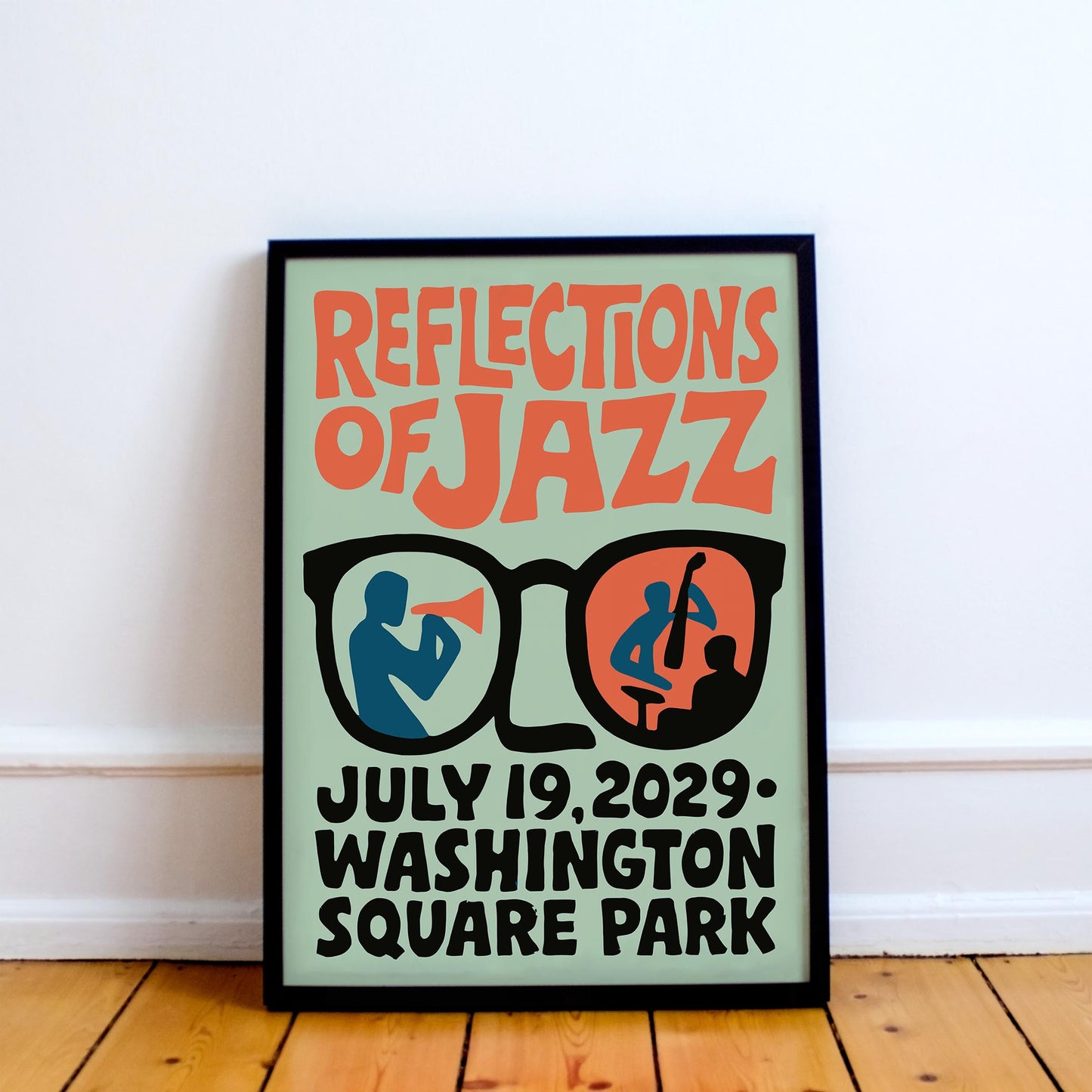 Reflections of Jazz Poster Print