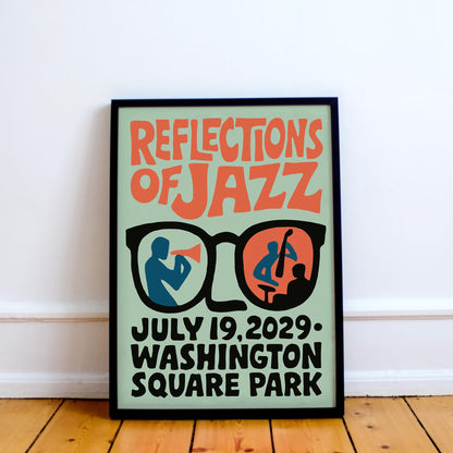 Reflections of Jazz Poster Print