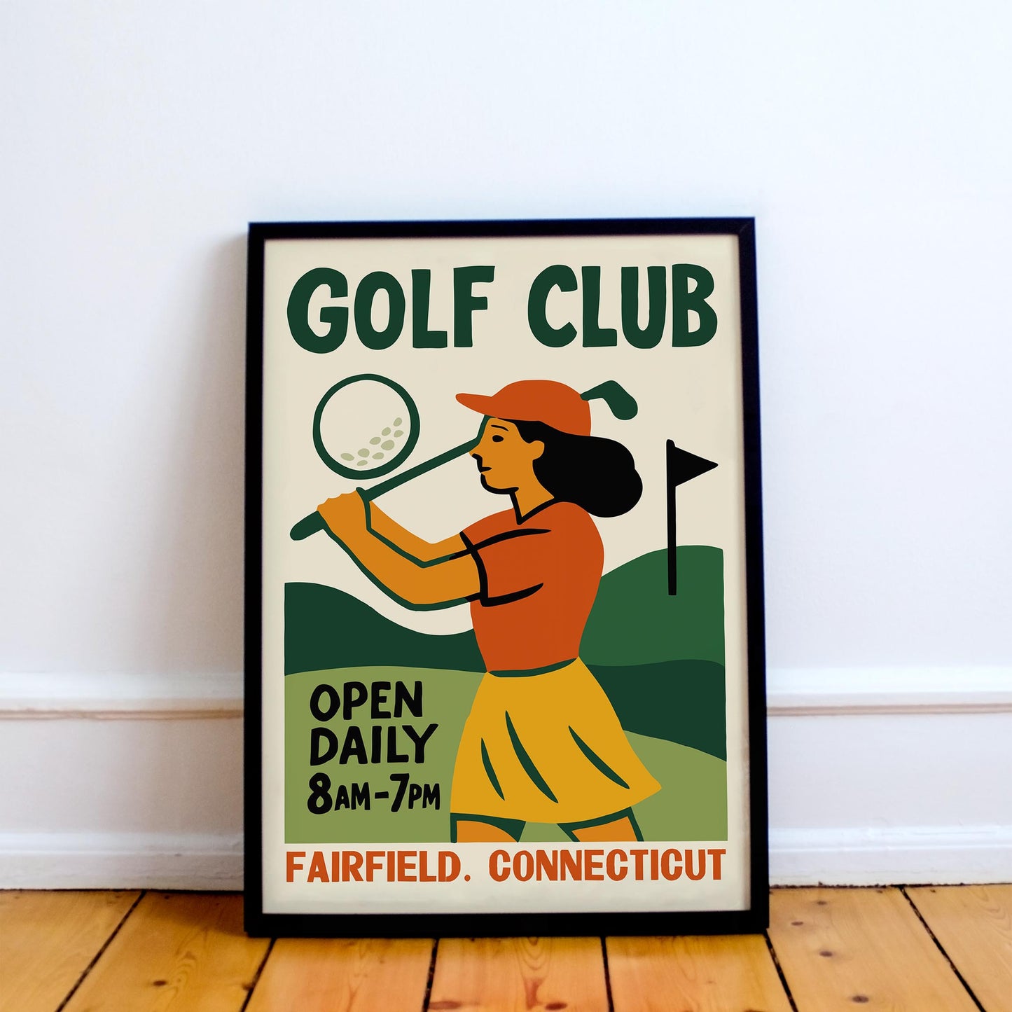 Golf Club Vintage Poster