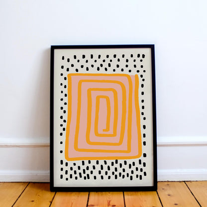 Abstract Maze Wall Art