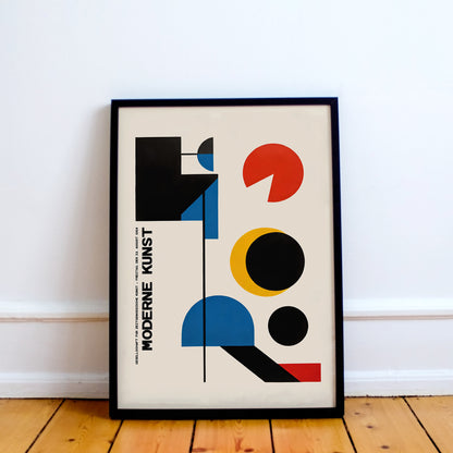 Moderne Kunst Exhibition Bauhaus Poster