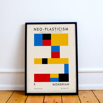 Mondrian Bauhaus Geometric Poster