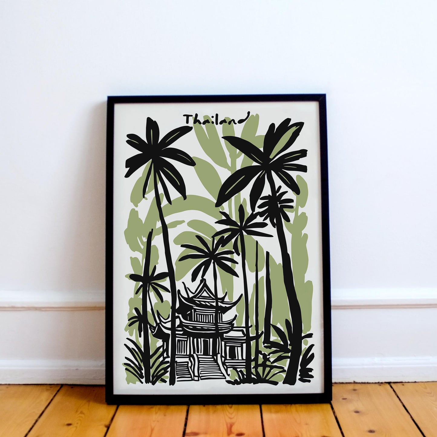 Thailand Green Travel Poster