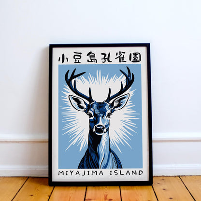 Miyajima Island Stag Poster