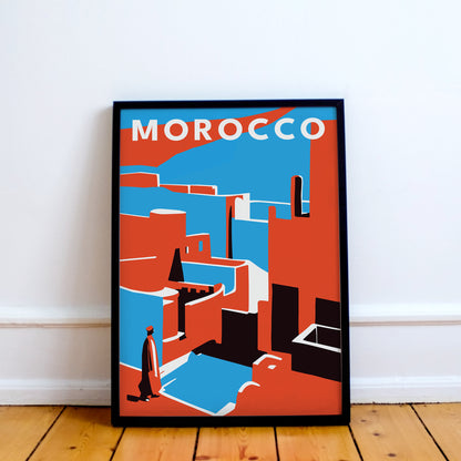 Morocco Minimal Travel Poster