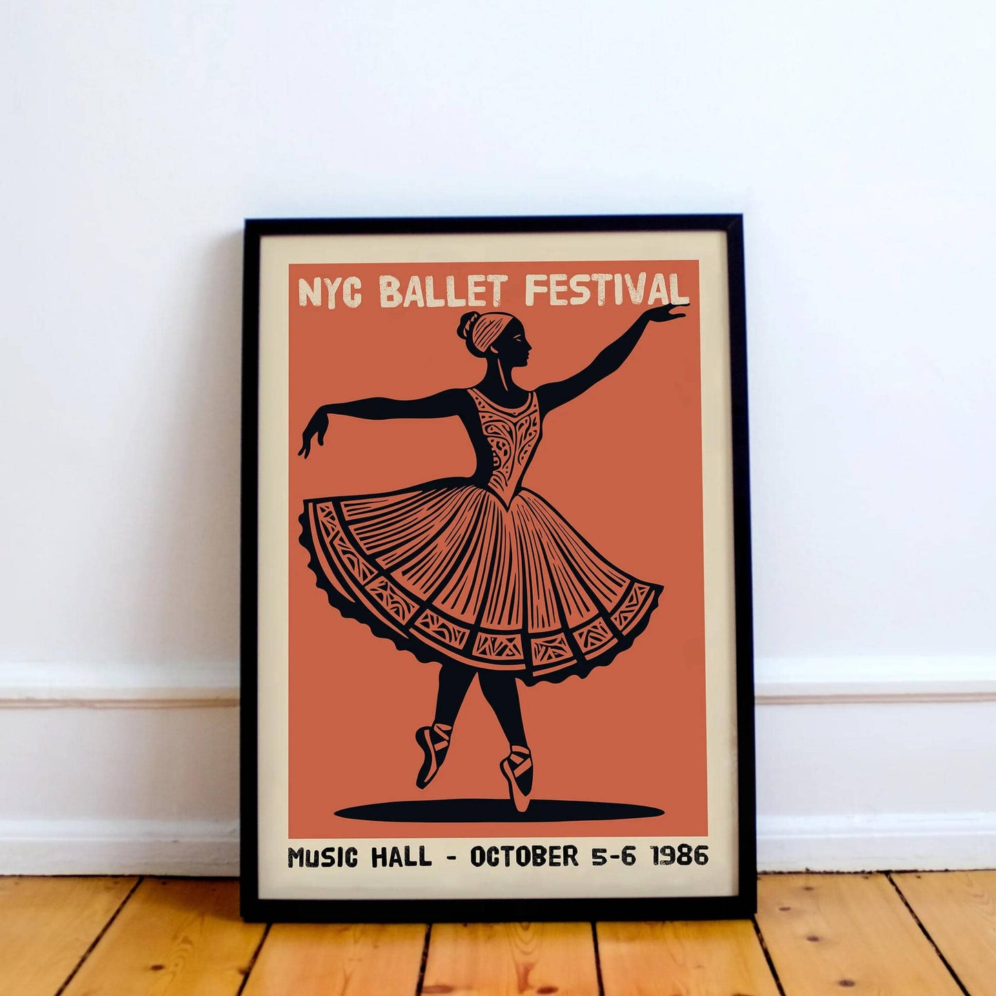 NYC Ballet Festival 1986 Poster Print