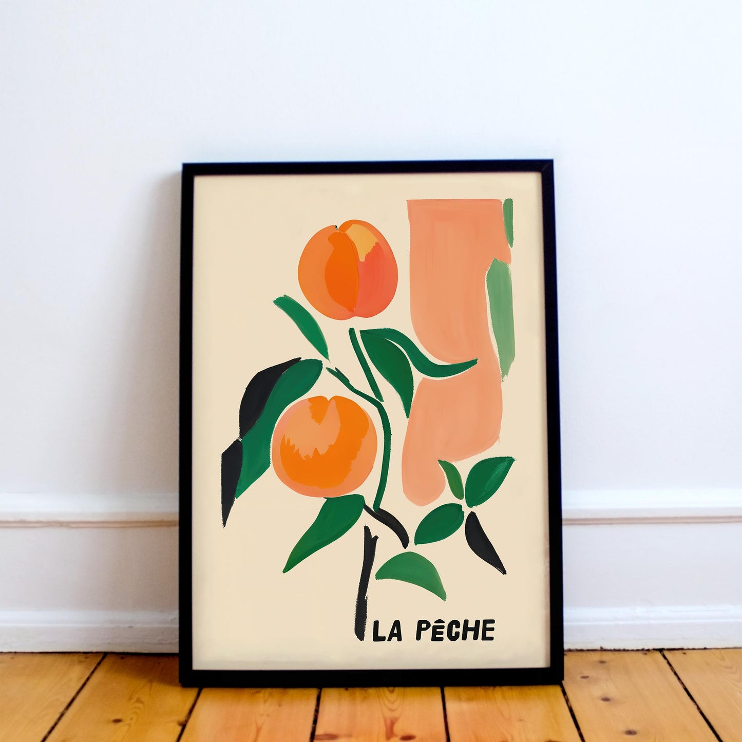 La Peche Peach Botanical Art Print