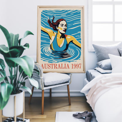 Australia 1997 Swim Poster
