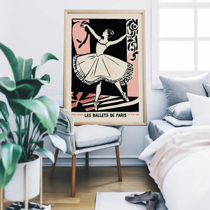 Les Ballets De Paris Vintage Poster