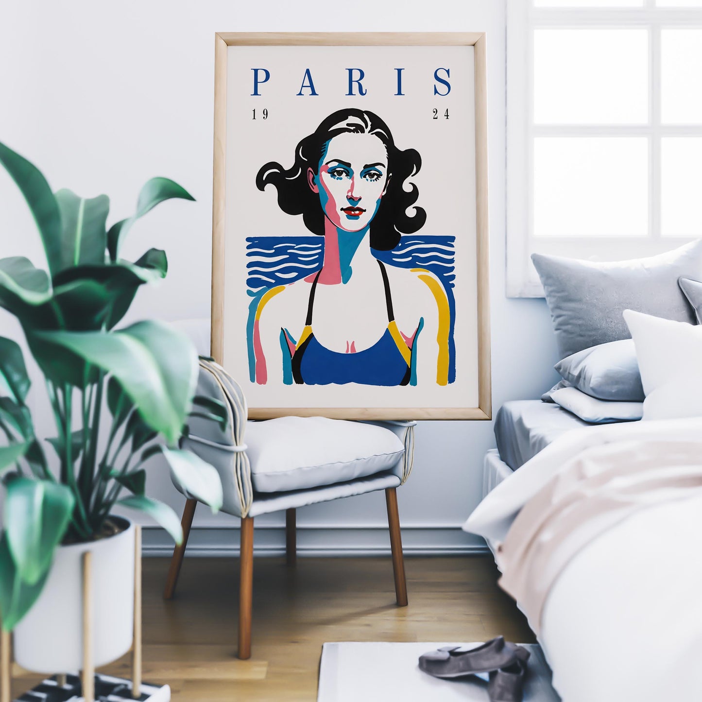 Paris 1924 Swim Poster