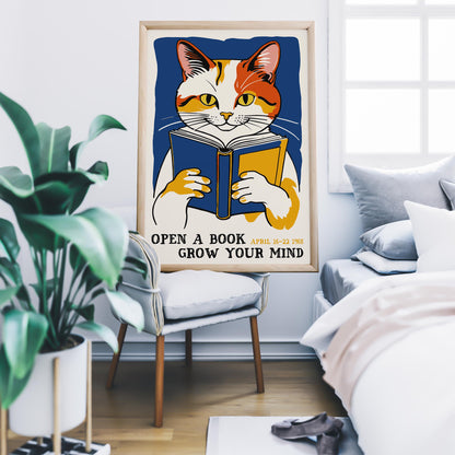 Vintage Reading Inspiration Wall Art Print