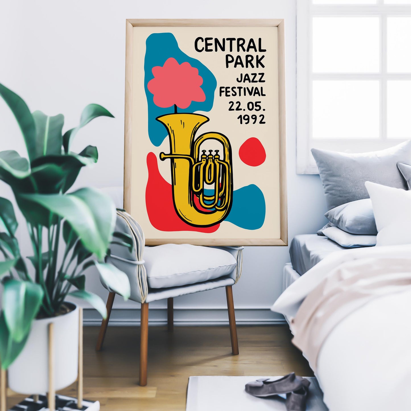 Central Park Jazz Poster