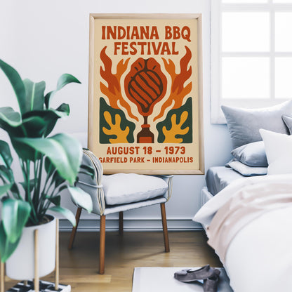Indiana BBQ Festival Poster