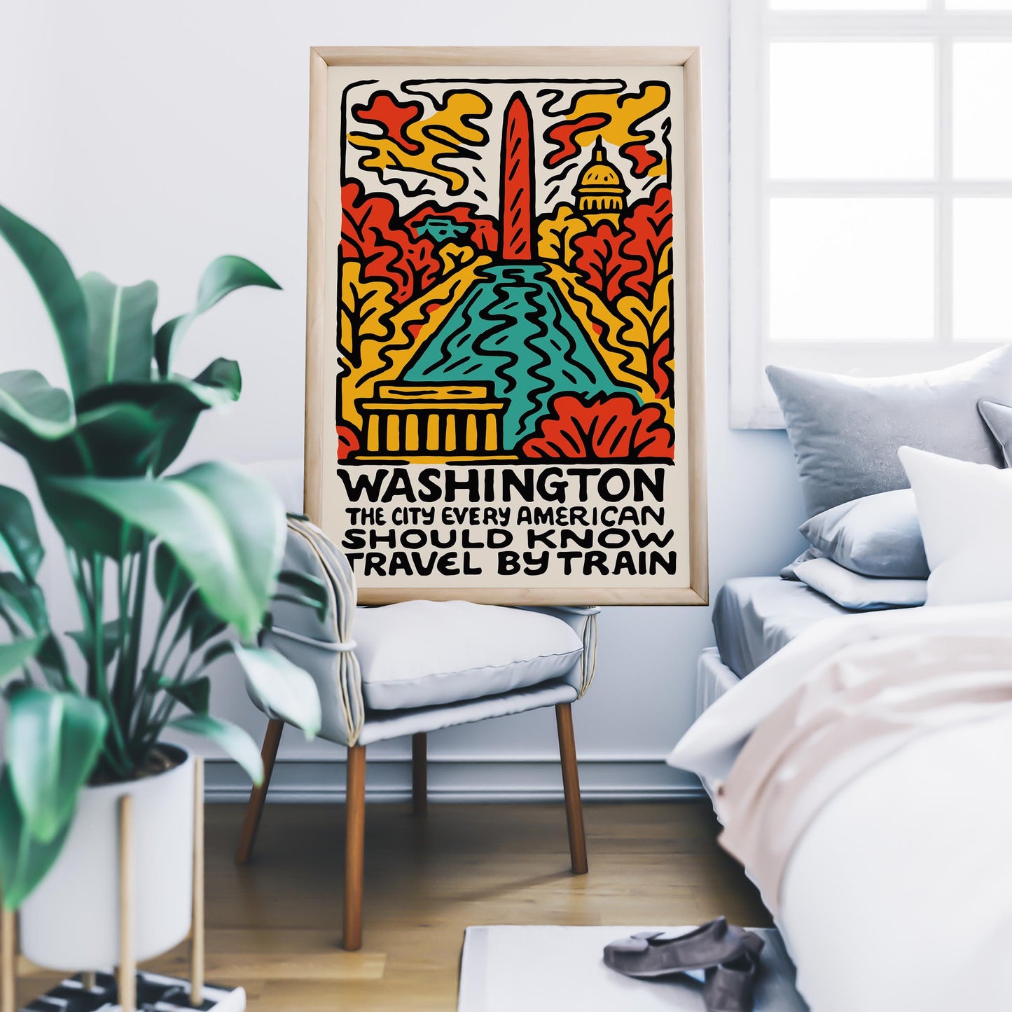 Washington Travel Poster Print