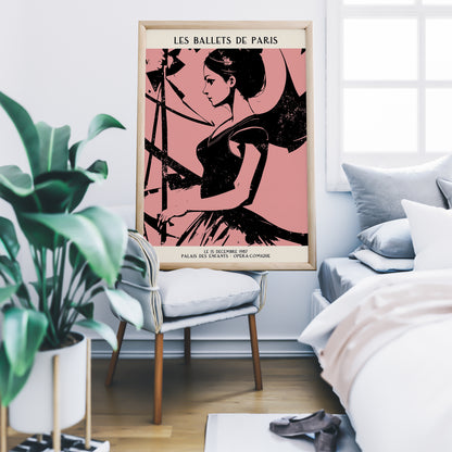 French Ballet Vintage Wall Art Print